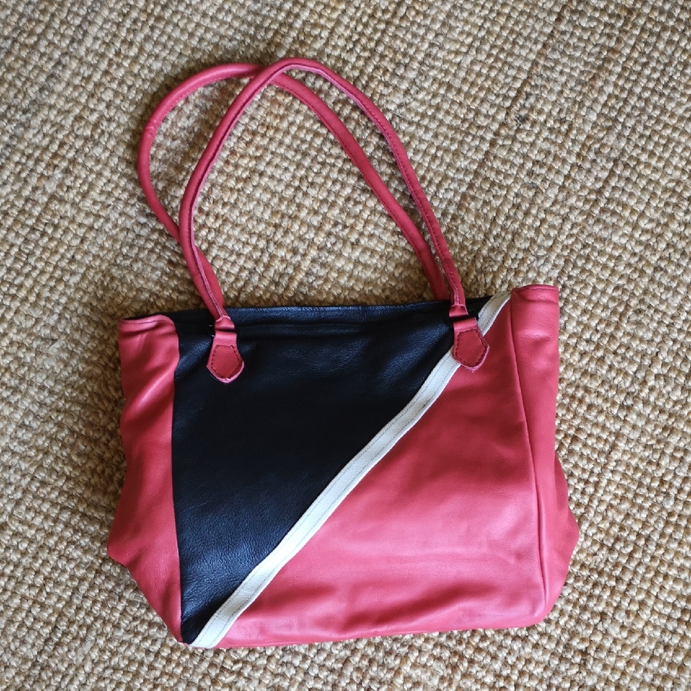 Leather laptop bag